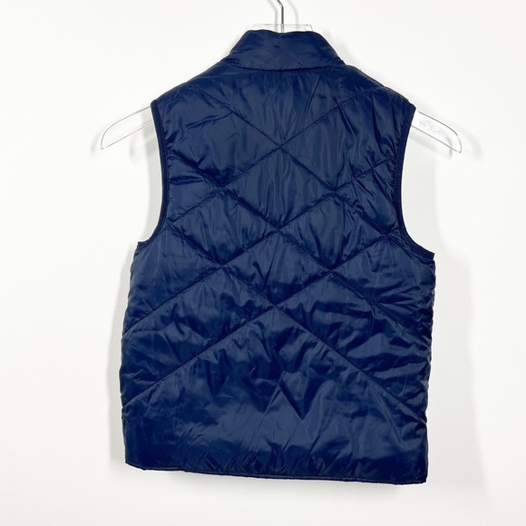 Ikks Boys Reversible Puffer Vest in Green and Blue with Stripes Size 10 - Picture 13 of 16